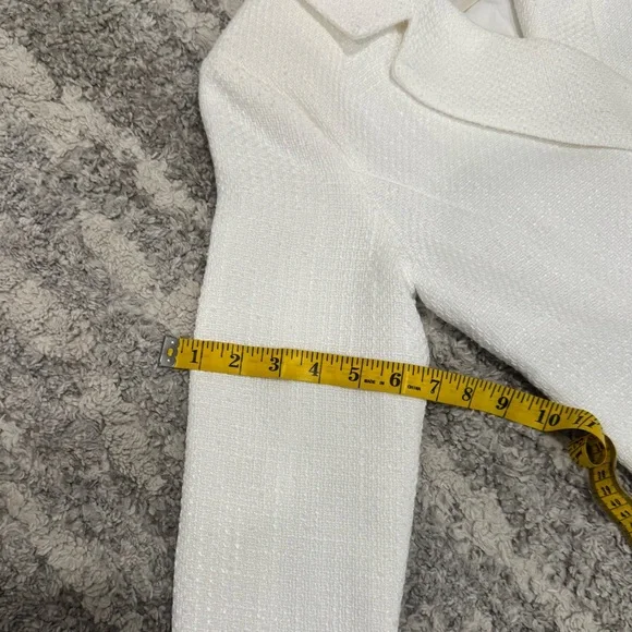 TRENDY LONG SLEEVE DOUBLE
BREASTED BLAZER MINI
DRESS - WHITE - Picture 17 of 17